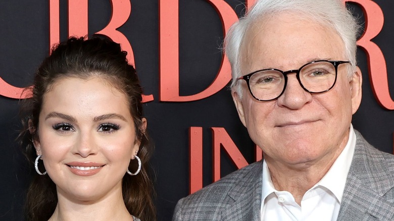 Selena Gomez and Steve Martin on the red carpet 