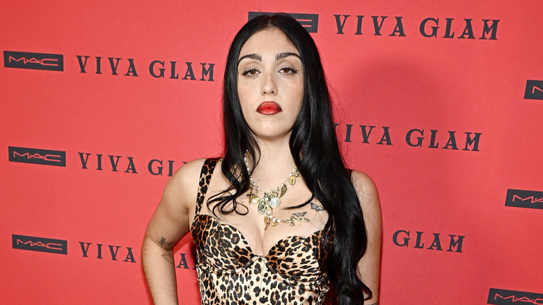 Lourdes Leon posing at the Viva Glam Billion Dollar Ball