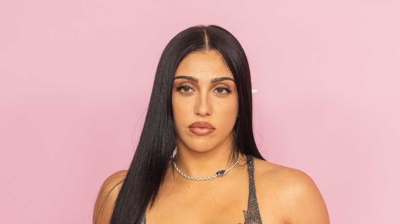Lourdes Leon posing at an event for Victoria's Secret