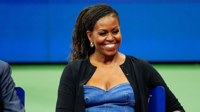 Michelle Obama smiling