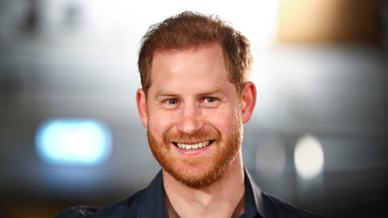 Prince Harry smiling