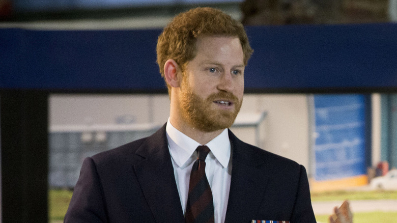 Prince Harry speaking