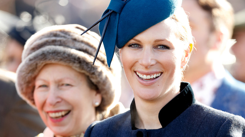Princess Anne, Zara Phillips smiling