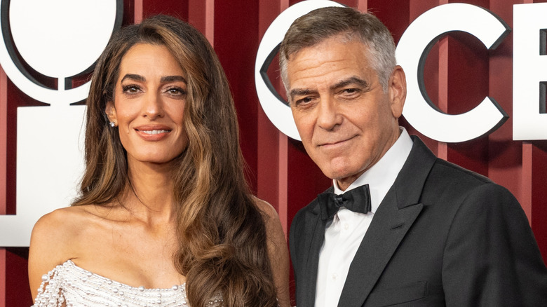 Amal Clooney and George Clooney attend 78th annual TONY awards