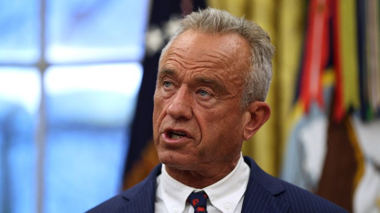 U.S. Secretary of Health and Human Services Robert F. Kennedy Jr. speaks in the Oval Office at the White House on January 29, 2026 in Washington, DC.
