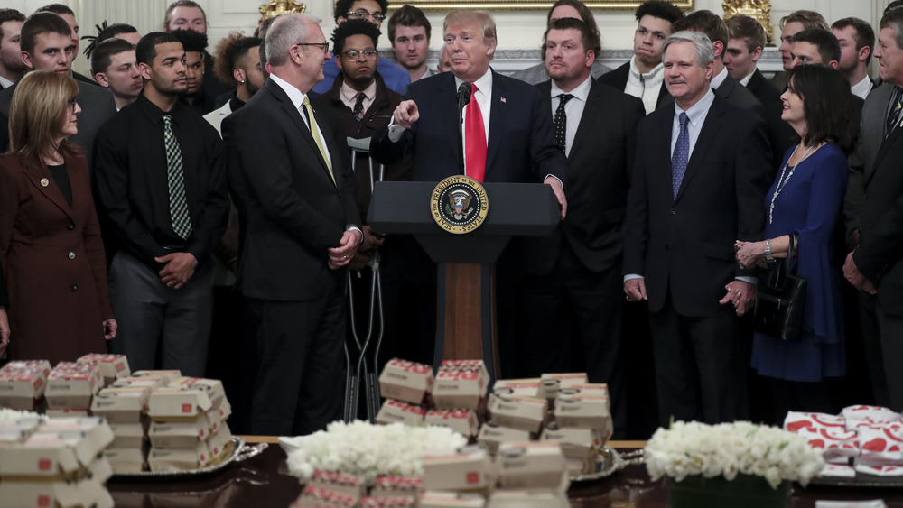 Trump White house fast food 