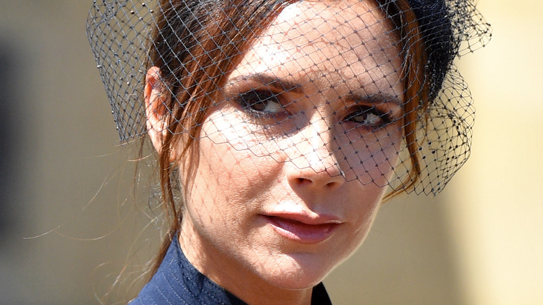 Victoria Beckham with veil 