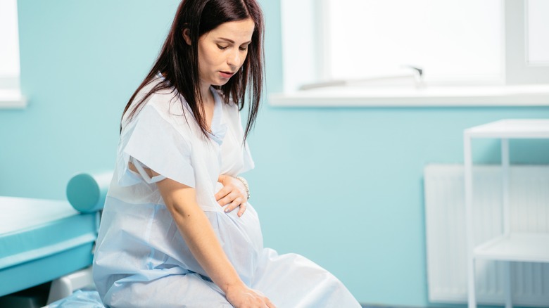 pregnant woman at the doctor