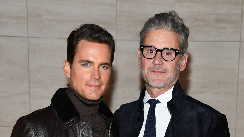 Matt Bomer and Simon Halls posing