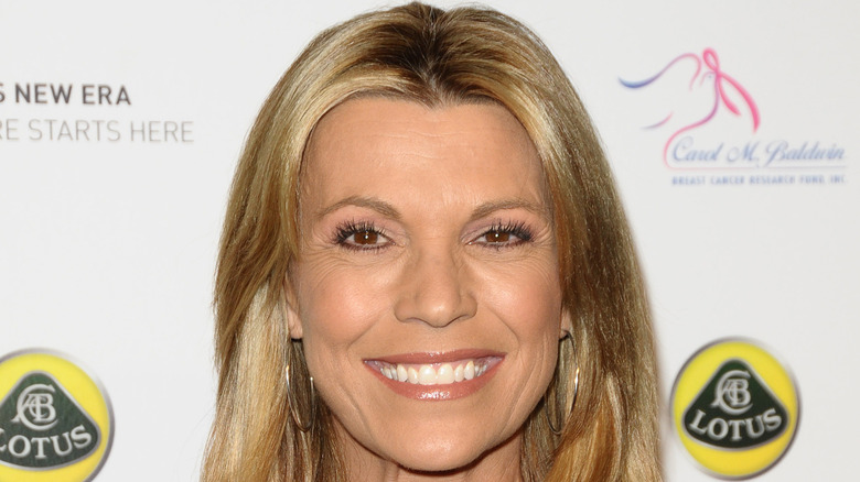 Vanna White in front of a white background