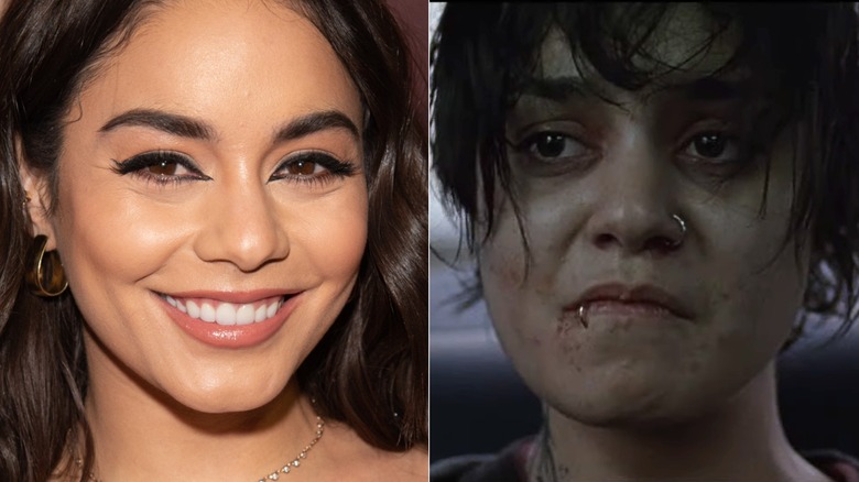 Vanessa Hudgens attends opening night of "West Side Story" on Broadway at The Broadway Theatre on February 20, 2020 in New York City (2020); Vanessa Hudgens stars in 'Gimme Shelter' (2013
