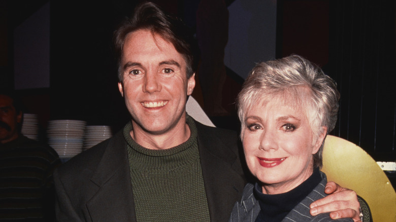 Shaun Cassidy and Shirley Jones smiling at the Limelight club in New York in 1995