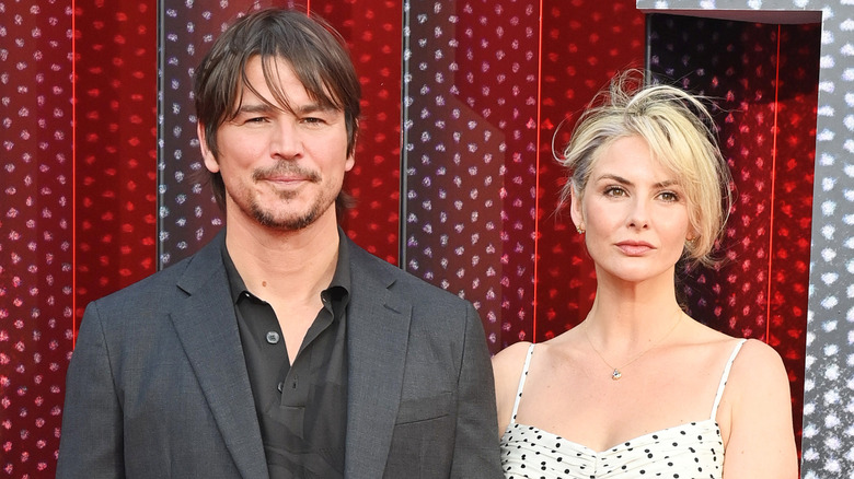 Josh Hartnett and Tamsin Egerton at the UK screening of 'Trap' in 2024