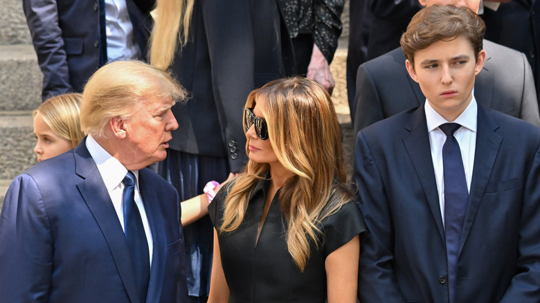 Donald, Melania, Barron Trump