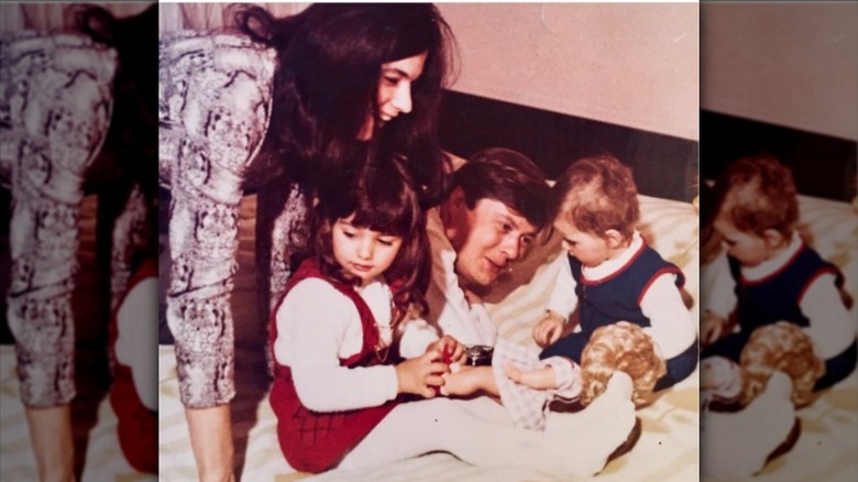 Young Melania Trump with family