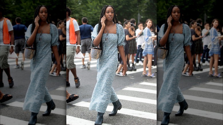 Cottagecore maxi dress summer outfit