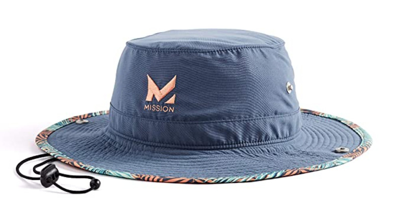 Mission bucket sun hat in navy blue