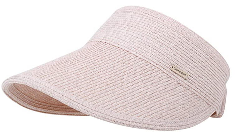 Livingston light pink sun visor