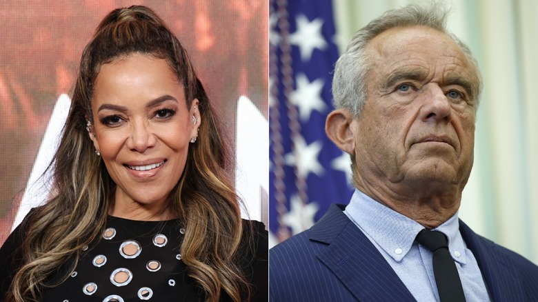 A split image showing Sunny Hostin and Robert F. Kennedy Jr.