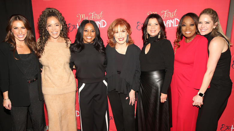 The hosts of The View at the opening of Joy Behar's off-Broadway show "My First Ex-Husband."