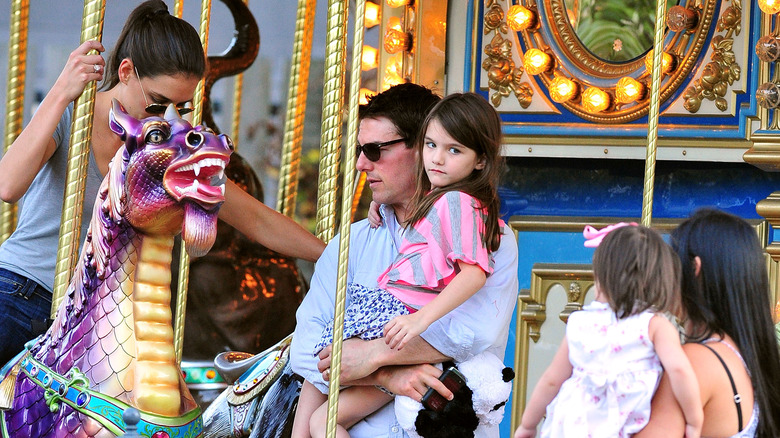 Tom Cruise, Suri and Katie Holmes