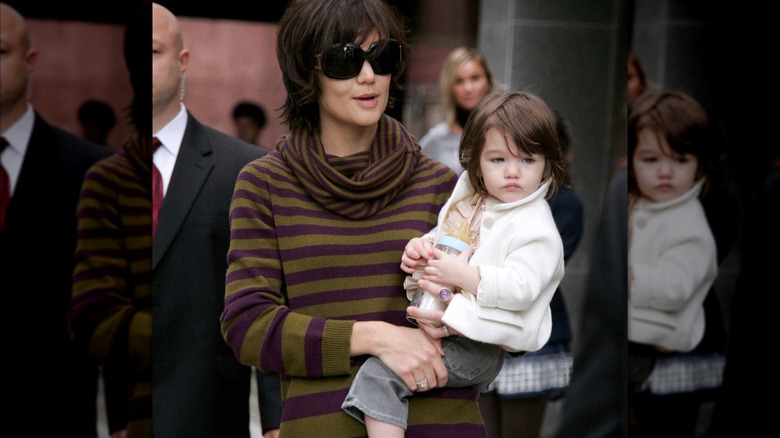 Katie Holmes and Suri Cruise in New York in 2007