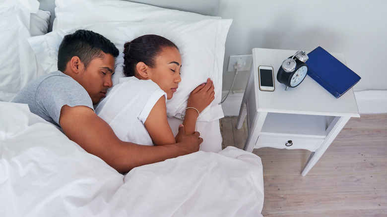 Chasing Spoons sleep position