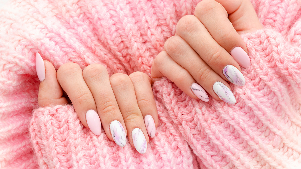 pink nail polish