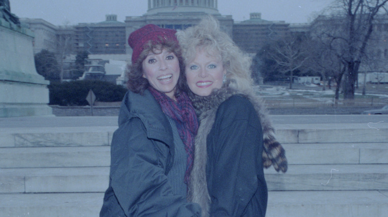 Rita Moreno and Sally Struthers smiling together