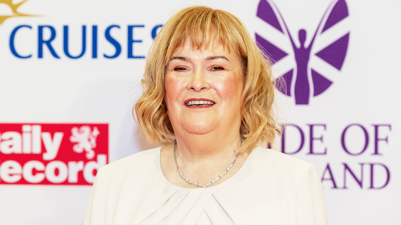 Susan Boyle smiling