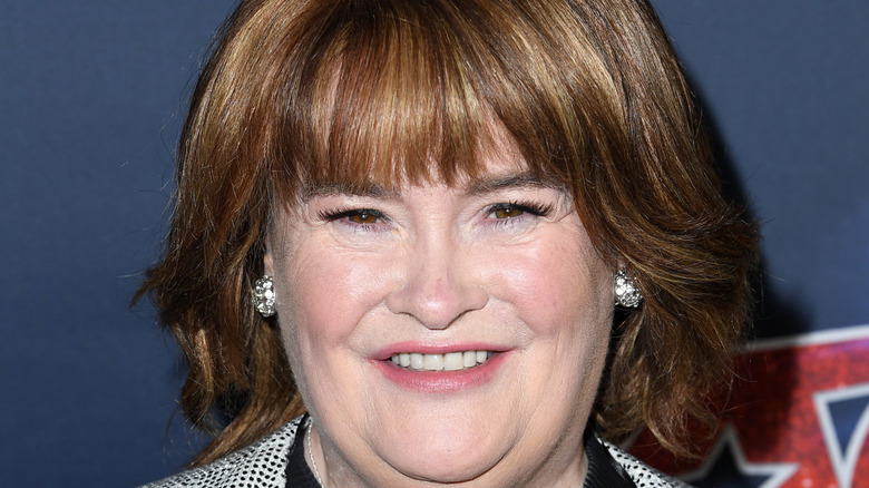Susan Boyle smiling.