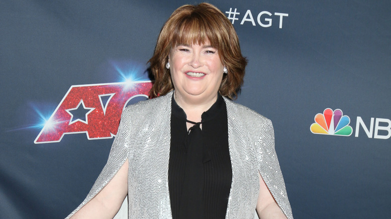 Susan Boyle smiling.
