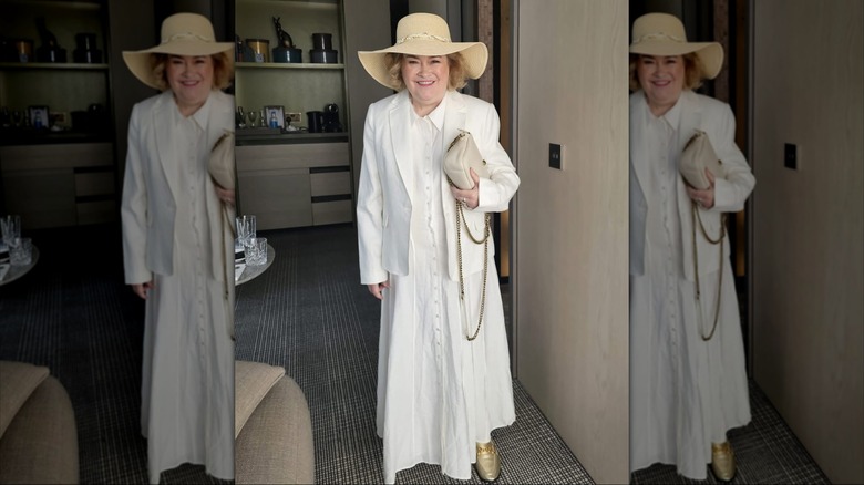 Susan Boyle smiling