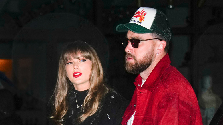Taylor Swift and Travis Kelce photographed in New York in December 2024