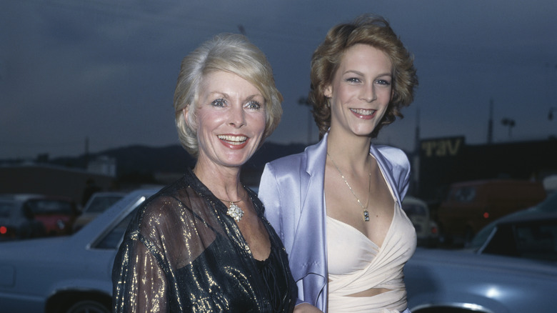 Jamie Lee Curtis and her mother, actress Janet Leigh (1927 - 2004), attend the Photoplay Awards at the TAV Celebrity Theatre in Hollywood, California, 29th September 1979.