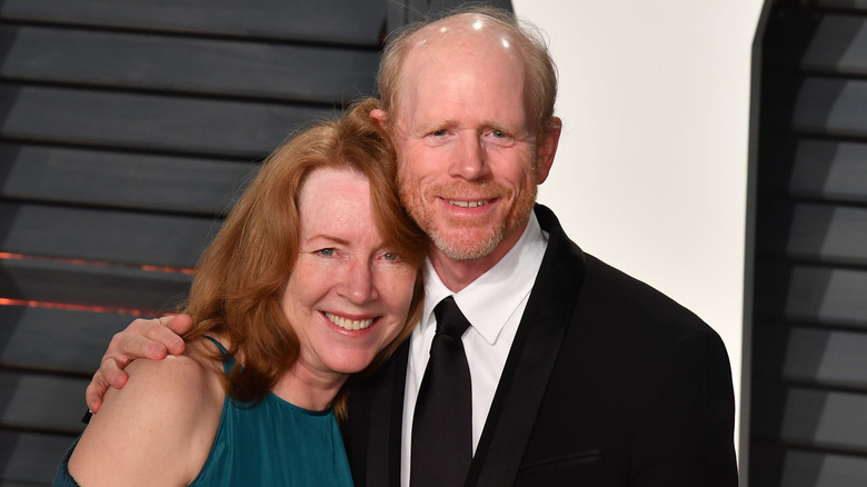 Cheryl Howard (L) and filmmaker Ron Howard attend the 2017 Vanity Fair Oscar Party hosted by Graydon Carter at Wallis Annenberg Center for the Performing Arts on February 26, 2017 in Beverly Hills, California.