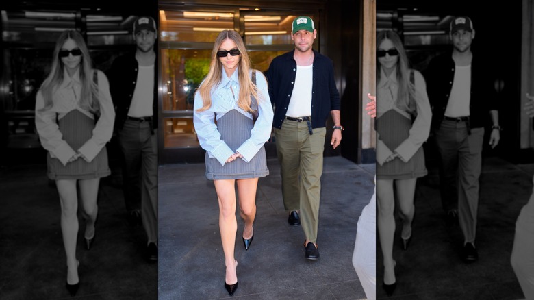 Sydney Sweeney and Scooter Braun in New York in October 2025