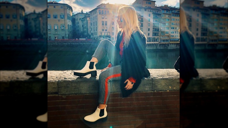 Karoline Leavitt in Florence, Italy, in February 2018.