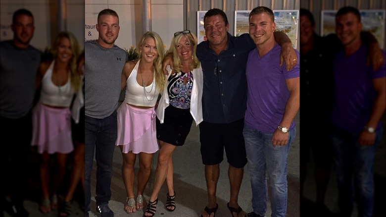 Karoline Leavitt with her family in a photo posted to Instagram in August 2017.