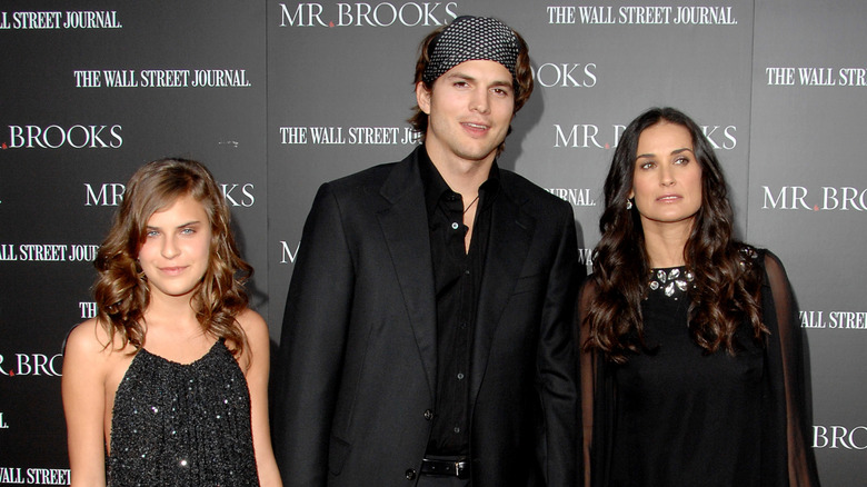 Tallulah Willis, Ashton Kutcher  and Demi Moore