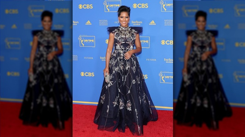 Tamron Hall smiling at Emmys