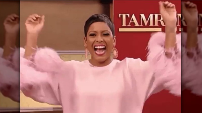 Tamron Hall in pink dress