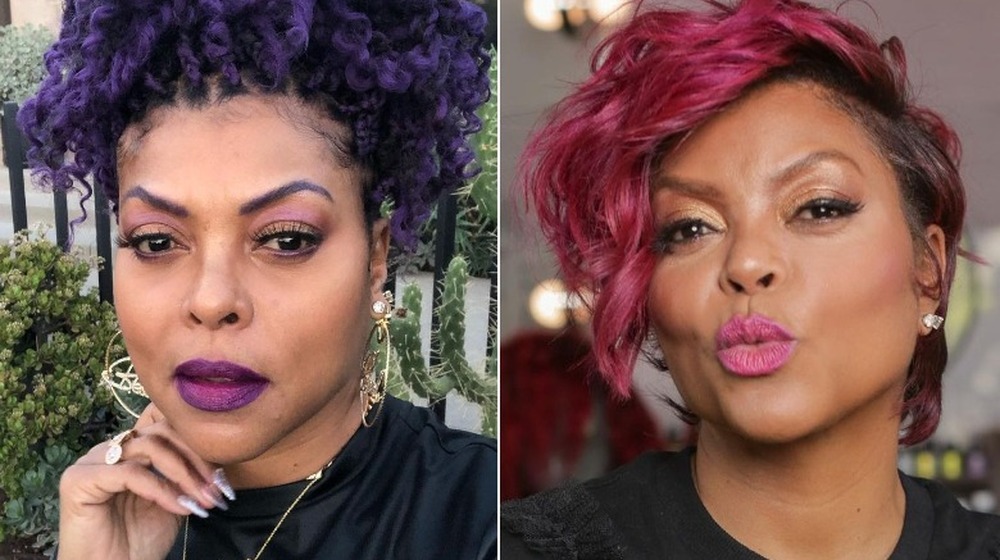 Taraji P. Henson purple hair