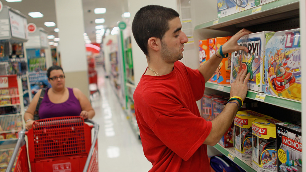 shopper and employee at Target