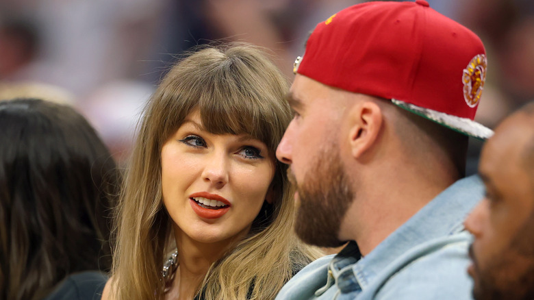 Taylor Swift and Travis Kelce photographed attending a game in Cleveland, Ohio, in May 2026