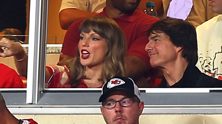 Taylor Swift and Tom Cruise at Chiefs game