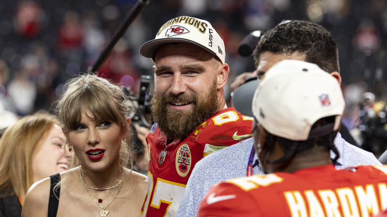 Travis Kelce and Taylor Swift together