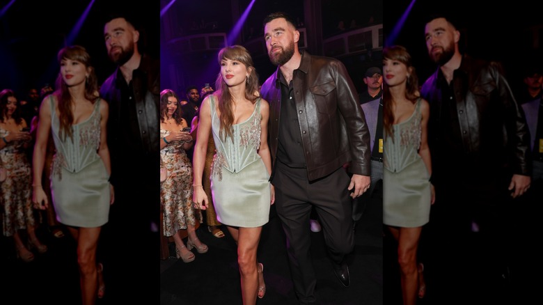 Taylor Swift and Travis Kelce at the iHeartRadio Music Awards