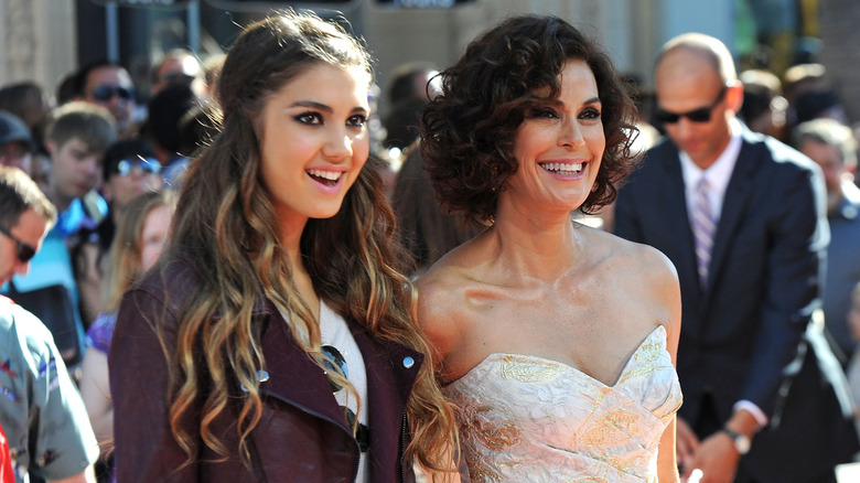Teenage Emerson Tenney with Teri Hatcher