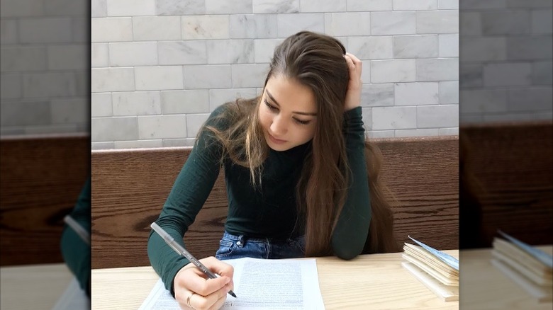 Emerson Tenney studying at Brown